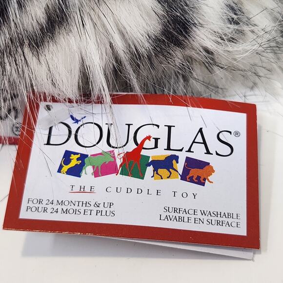 Douglas Wizard Snowy Owl White Black Spotted 8" Plush Stuffed Animal Soft Toy - Picture 6 of 8